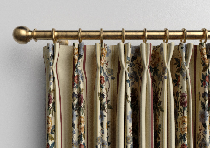 Jennys Stripe, Merlot - Made to Measure Curtains - Image 10